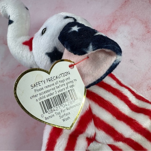 Ty Beanie Baby Righty 2000 with heart tag - Picture 4 of 9